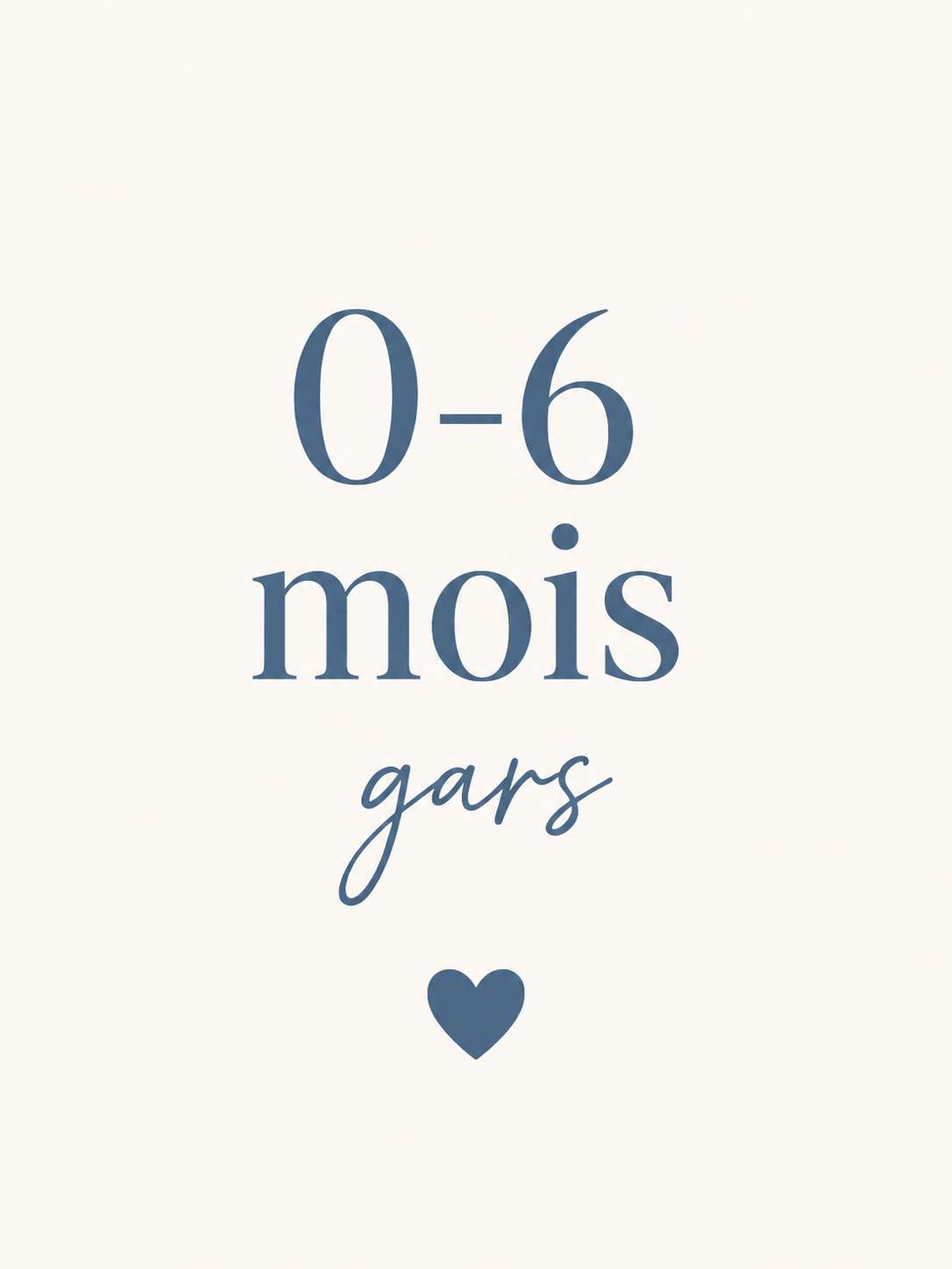 Gars 0-6 mois