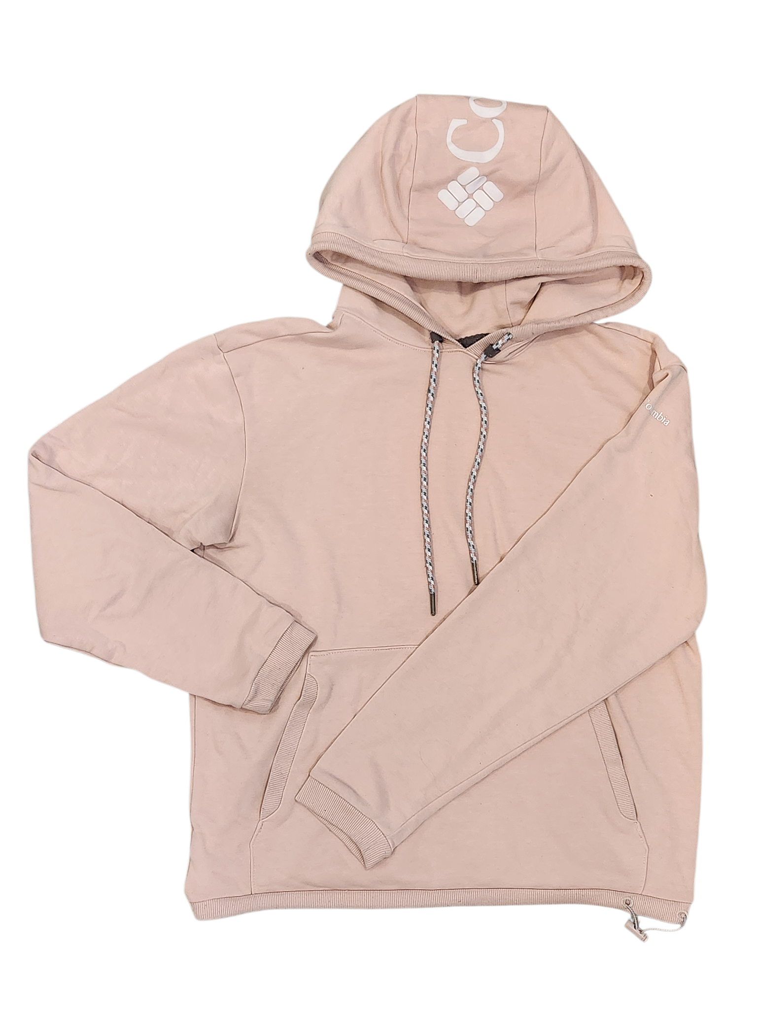 Hoodie Columbia rose pâle M
