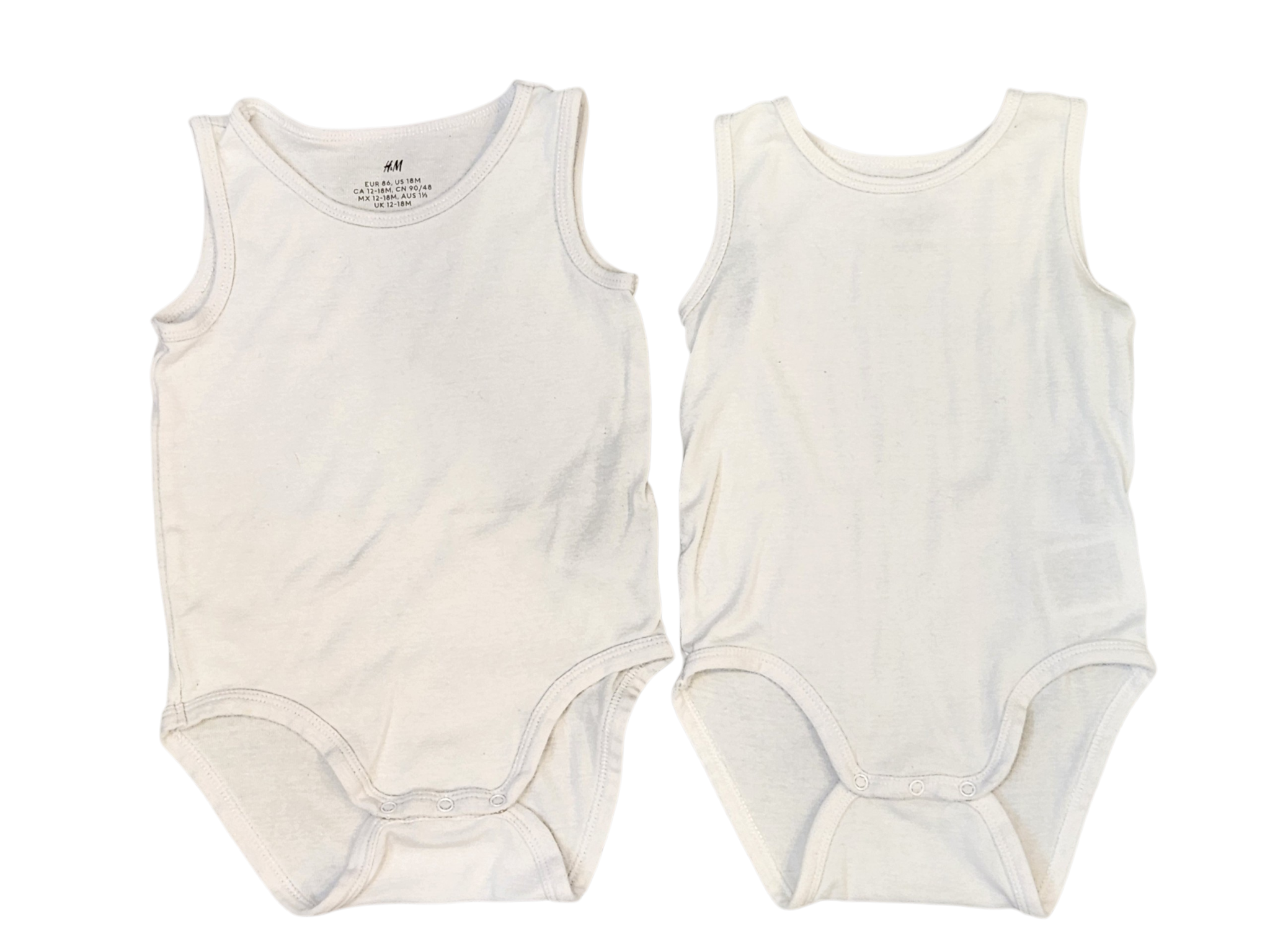 Lot de 2 camisoles cache-couche H&M 12-18 mois