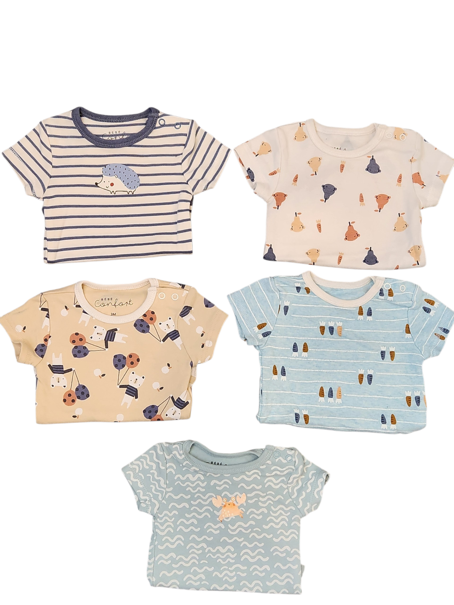 Lot de 5 cache-couche Bébé Confort neuf 3 mois